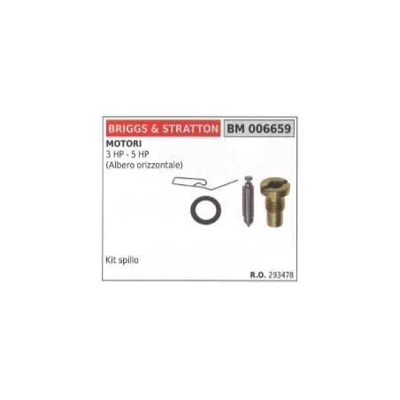 BRIGGS&STRATTON eje horizontal motor carburador aguja kit cortacésped 293478 | NewgardenParts.com