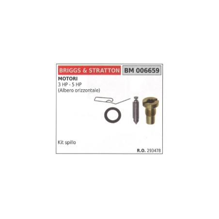 Kit spillo carburatore motore albero orizzontale BRIGGS&STRATTON tosaerba 293478 | NewgardenParts.com