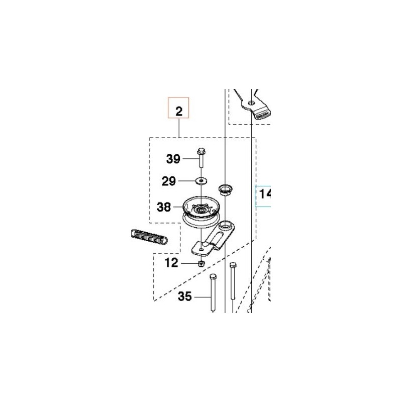 BELT TENSIONER KIT 580279001 ORIGINAL HUSQVARNA