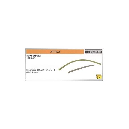 Kit tubi benzina ATTILA AEB 900 soffiatore lunghezza 100/210 mm Ø esterno 4,5mm | NewgardenParts.com