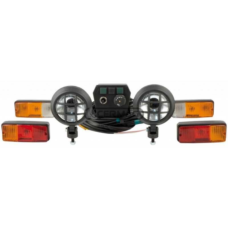 Kit universel d'éclairage et de signalisation pour machine agricole démarreur électrique Kit universel d'éclairage et de signalisation pour machine agricole démarreur électrique