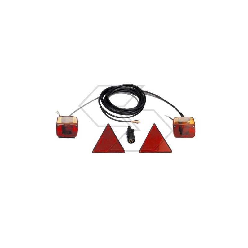 Kit universal de luces e intermitentes NEWGARDENSTORE para remolque