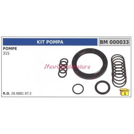 Kit de pompe UNIVERSEL Bertolini 31S 000033 | NewgardenParts.com