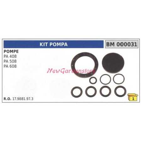 Kit UNIVERSEL pour pompe Bertolini PA 730 000032 | NewgardenParts.com