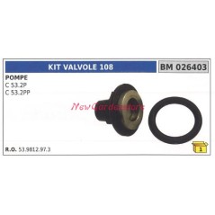 Valve kit 108 UNIVERSAL Bertolini pump C 53.2P 026403 | NewgardenParts.com