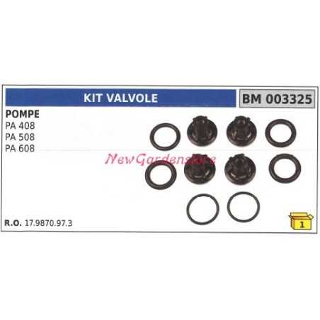 Kit válvula UNIVERSAL Bomba Bertolini PA 408 508 608 003325 | NewgardenParts.com