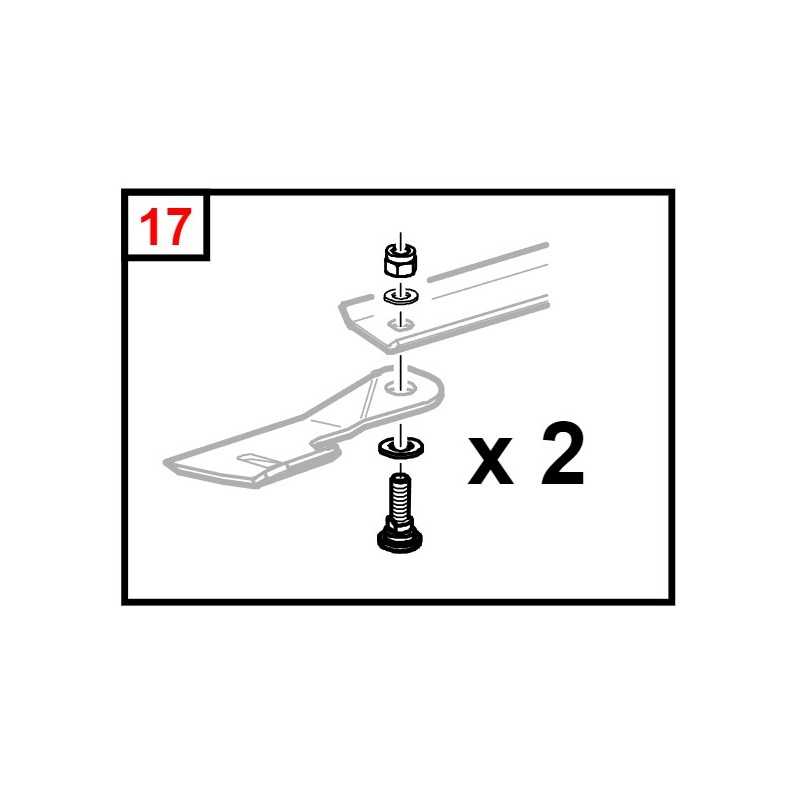 ORIGINAL GIANNI FERRARI knife set screw professional machine GTM 155