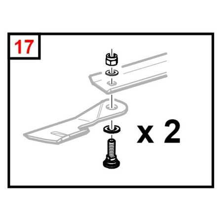 ORIGINAL GIANNI FERRARI knife set screw professional machine GTM 155 | NewgardenParts.com