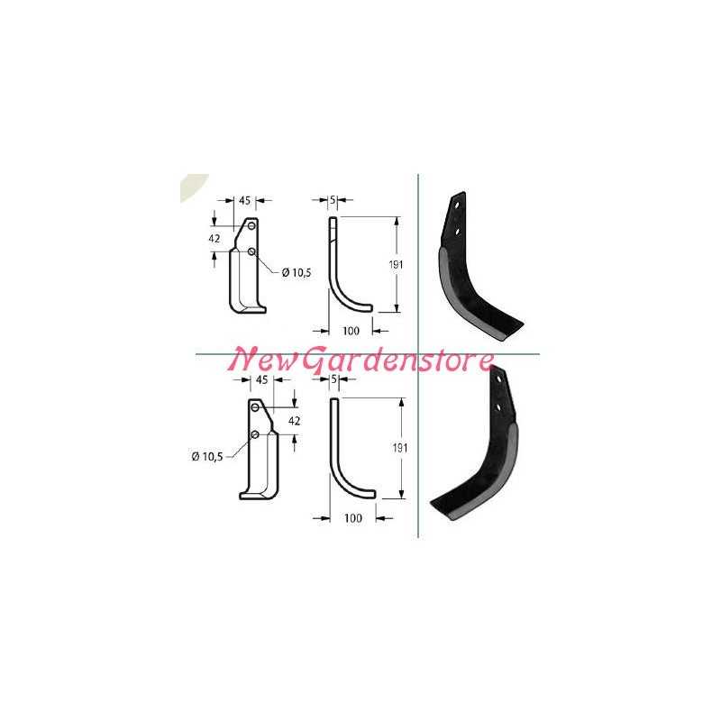 Original GOLDONI Ersatzteilkit für Hacken für Kreiselgrubber 22M 00070922 Original GOLDONI Ersatzteilkit für Hacken für Kreiselgrubber 22M 00070922