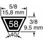 Courroie pour tracteur de pelouse en KEVLAR 5L 690049 5/8x49 15,8x1244,6mm