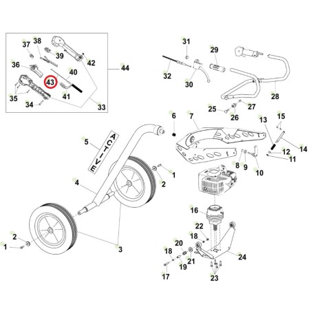 Kit: cavo acceleratore e cablaggio ORIGINALE ACTIVE trivella t-165 021557 | NewgardenParts.com