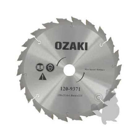BLADE 22 TEETH REEF 1209371 COMPATIBLE OZAKI | NewgardenParts.com