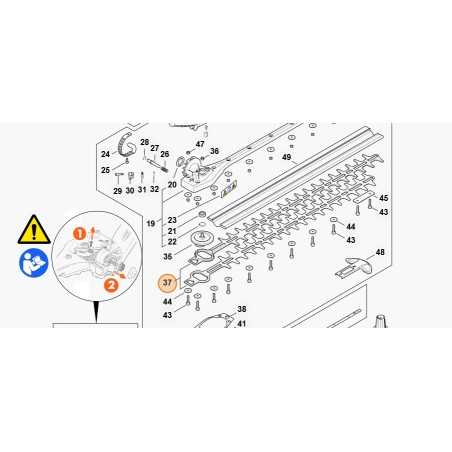 Blade 600 mm / 24” hedge trimmer models HLA135 ORIGINAL STIHL HA047106051 | NewgardenParts.com