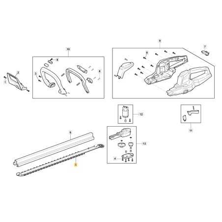 Blade 70 cm ORIGINAL STIGA for hedge trimmer HT 20 Li S - FWHT 20V 118811082/0 | NewgardenParts.com