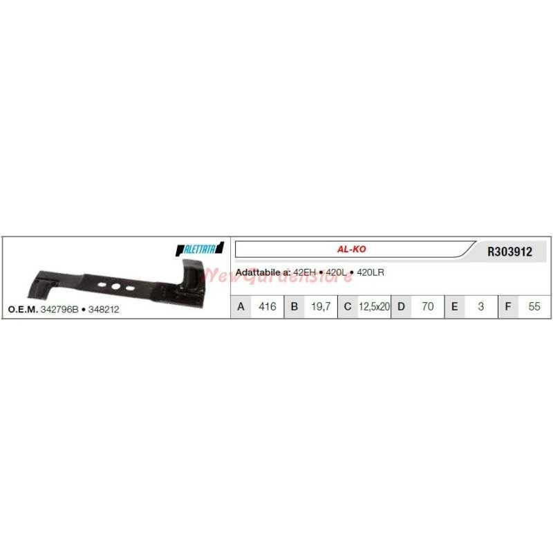 Lame AL-KO pour tracteur tondeuse 42EH 420L R303912