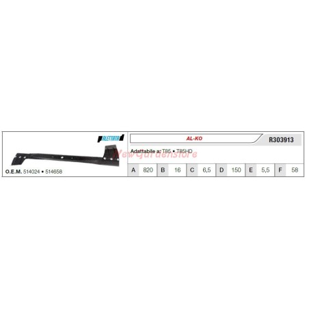 Lama AL-KO per trattorino tagliaerba rasaerba tosaerba T85 85HD R303913 | NewgardenParts.com