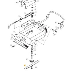 Geflügelte Klinge 53cm ORIGINAL STIGA Motorhacke CRONO 95 B - MANOR 95 H 118800026/0