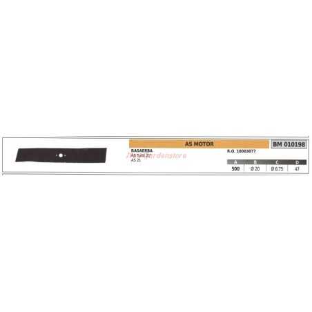 Cuchilla ASMOTOR para cortacésped AS 21" 010198 | NewgardenParts.com