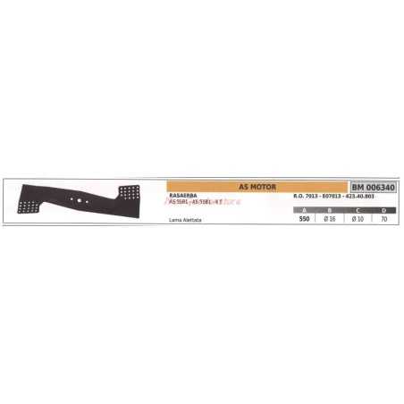 ASMOTOR blade for AS 55B1 lawn mower mower AS 55B1 4T 7013 E07013 | NewgardenParts.com