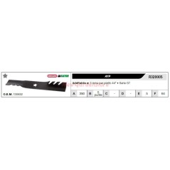 Lama AYP per trattorino tagliaerba rasaerba tosaerba 3 lame piatto 44" R320005 | NewgardenParts.com