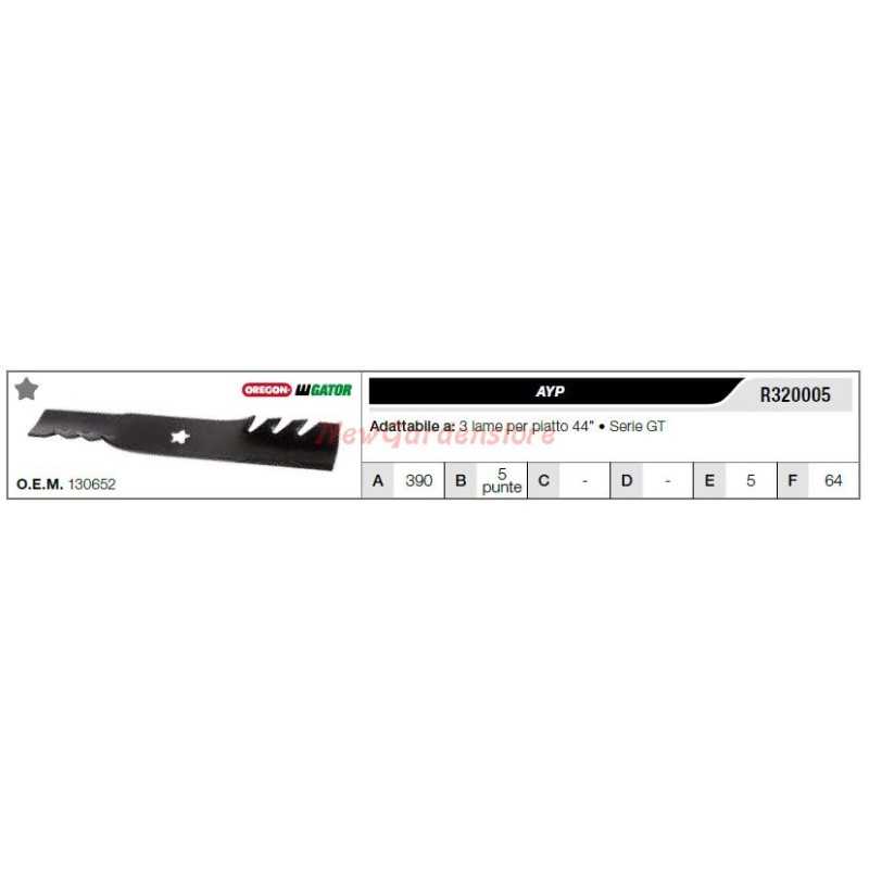 AYP blade for lawn tractor lawn mower 3 blades flat 44" R320005