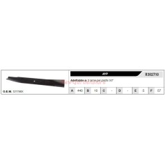 Cuchilla AYP para tractor cortacésped 3 cuchillas planas 50" R302710 | NewgardenParts.com