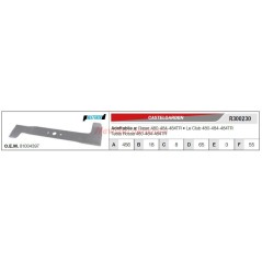 Cuchilla CASTELGARDEN para cortacésped 480-484-484TR R300230 | NewgardenParts.com