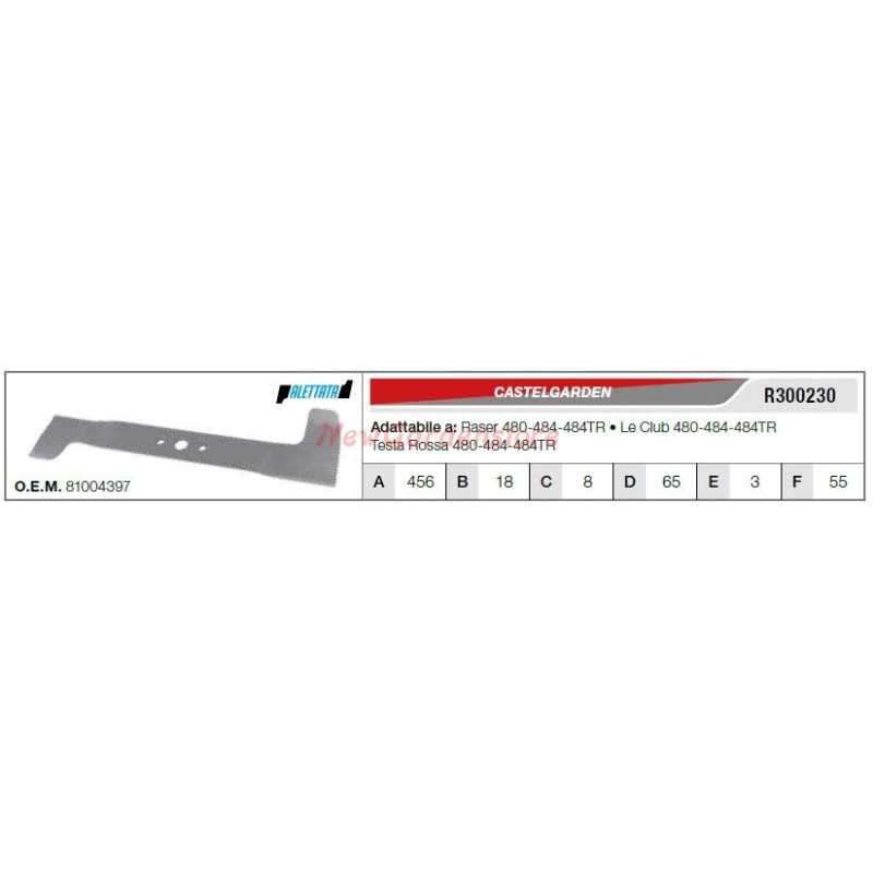 CASTELGARDEN Klinge für Rasenmäher 480-484-484TR R300230 CASTELGARDEN Klinge für Rasenmäher 480-484-484TR R300230