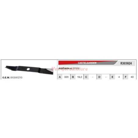 CASTELGARDEN Klinge für Rasentraktor Rasenmäher EP350 R303924 | NewgardenParts.com