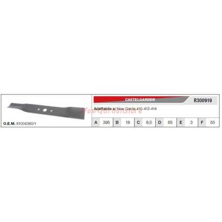 CASTELGARDEN Klinge für Rasenmäher NG 410-412-414 R300919 | NewgardenParts.com