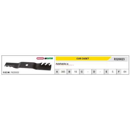 Klinge CUB CADET Rasentraktor Rasenmäher R320023 | NewgardenParts.com