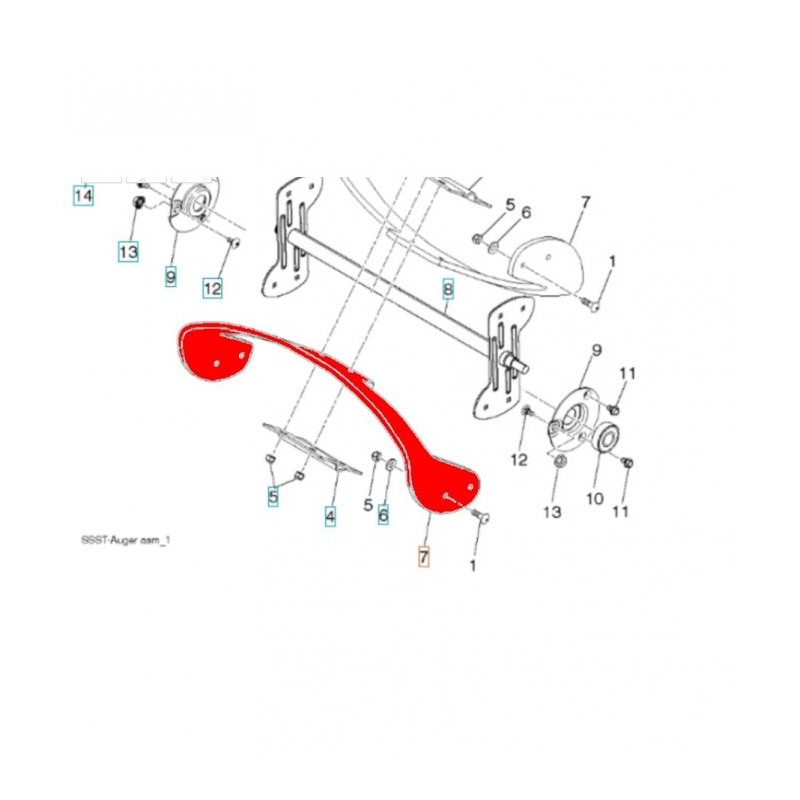 HOJA PARA NIEVE ST121E 532442759 ORIGINAL HUSQVARNA