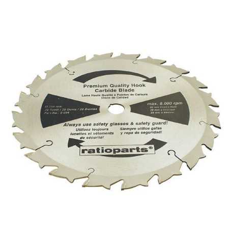 Lame de débroussailleuse compatible 250 mm alésage 25,4 mm | NewgardenParts.com
