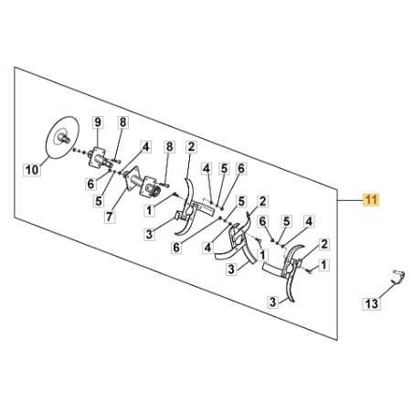 Right tiller blade models SRC685G TI685RG ORIGINAL STIGA 118802823/0 | NewgardenParts.com
