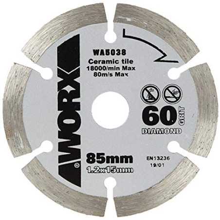Diamond blade 85 mm diameter teeth for WORX circular saw tile cutting | NewgardenParts.com