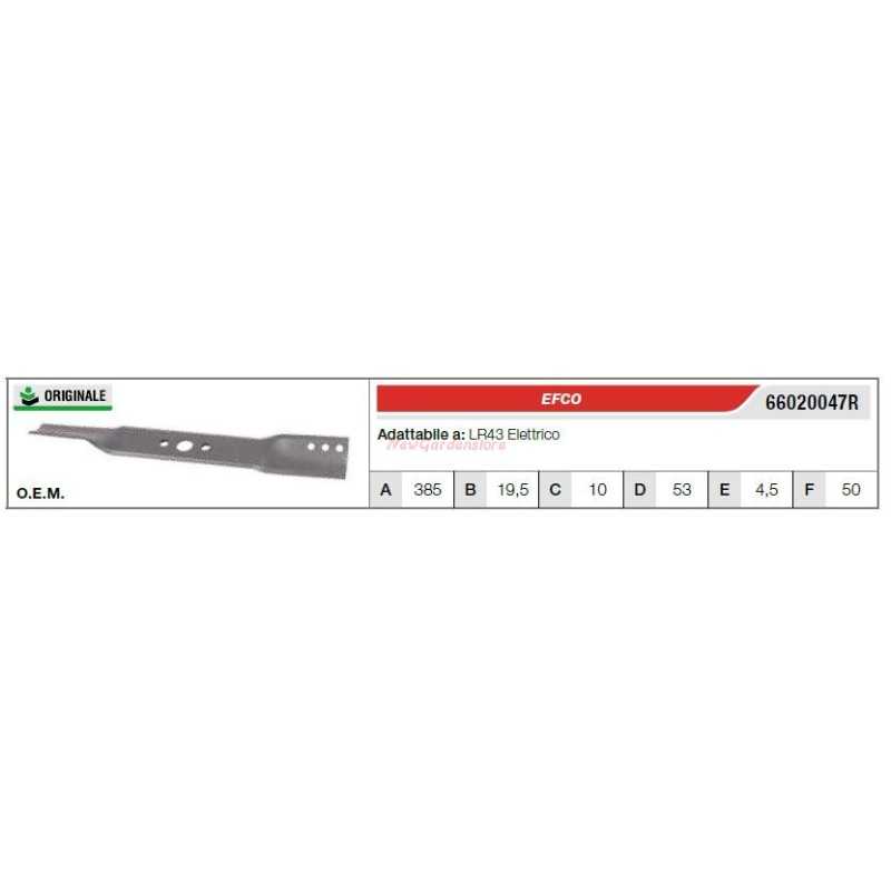 EFCO cuchilla cortacésped cortacésped LR43 eléctrico 66020047R