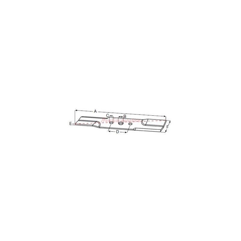 EFCO cuchilla de corte de césped cortacésped LR47PB R300927 EFCO cuchilla de corte de césped cortacésped LR47PB R300927