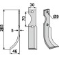 Cuchilla izquierda compatible 350-188 HONDA
