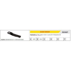 GIANNI FERRARI lawnmower mower blade play green R301607
