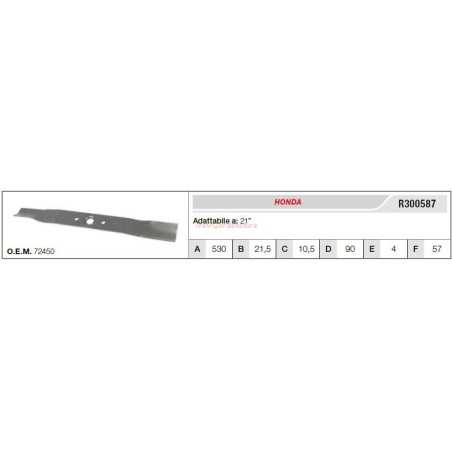 Lame de tracteur de pelouse HONDA 21" R300587 | NewgardenParts.com