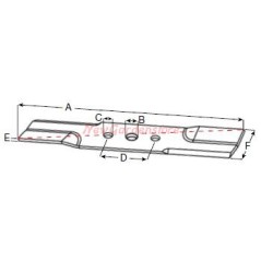 HUSQVARNA lawn mower blade RIDER 11C 13 13C 13AWD 15C R303934 | NewgardenParts.com