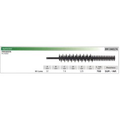 Lama inferiore / superiore PROGREEN tagliasiepe PG 600D 040174 | NewgardenParts.com