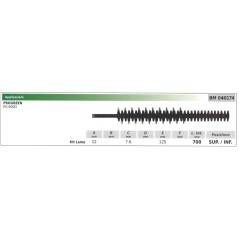 PROGREEN PG 600D upper / lower blade 040174 | NewgardenParts.com