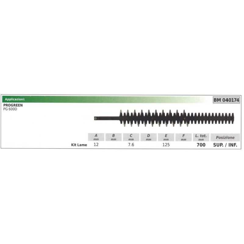 PROGREEN PG 600D upper / lower blade 040174