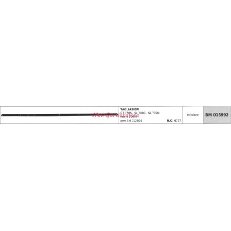 Lama inferiore GREENLINE tagliasiepe GT 750S SL 700C 015992 | NewgardenParts.com