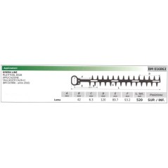 Lower / upper blade GREEN LINE hedge trimmer DG26 016863 1 blade | NewgardenParts.com