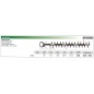 Lower / upper blade GREEN LINE hedge trimmer DG26 016863 1 blade