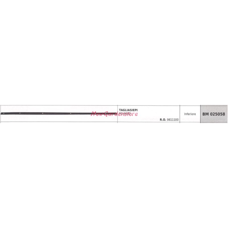 Lama inferiore PROGREEN tagliasiepe PG 600D 025058