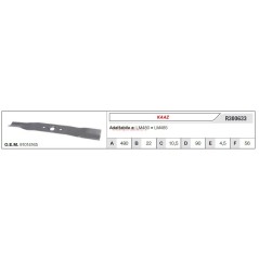 KAAZ LM480 LM480 lawn tractor lawn mower mower blade R300633