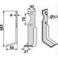 Lama motocoltivatore compatibile 350-021 AGRIA 1250-254 98 25498